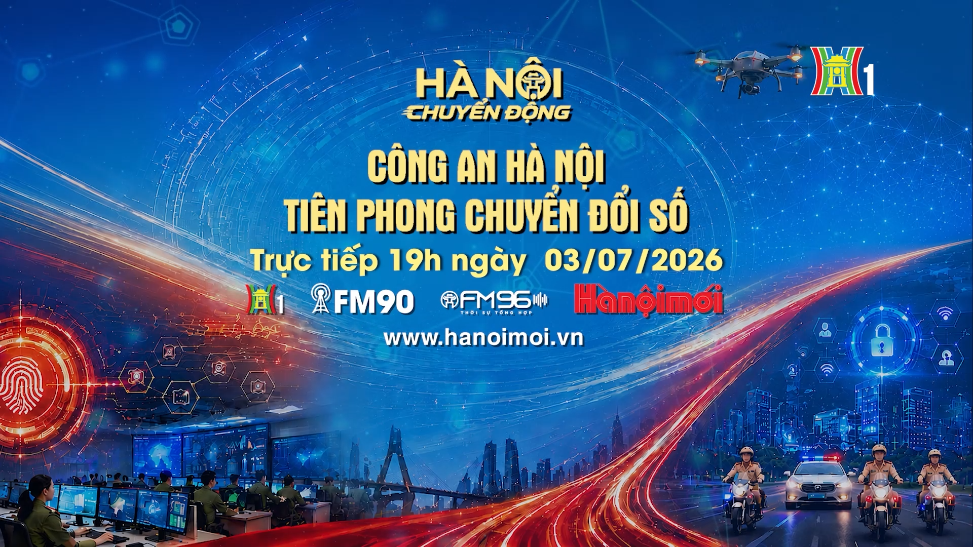 Đón xem 'Hà Nội chuyển động' ngày 3/7: Công an Hà Nội tiên phong chuyển đổi số